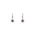 Vòng tai vàng trắng đính ruby và zircon cao cấp
