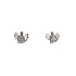 Bông tai thiên thần với đá zircon trắng vàng
