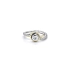 Nhẫn đính đá zircon làm từ vàng kết hợp
