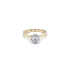 Nhẫn đính hôn bằng vàng với đá zircon