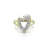 Nhẫn vàng hình trái tim đính đá zircon