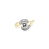 Nhẫn đính hôn bằng vàng với đá zircon