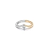 Nhẫn đính hôn bằng vàng với đá zircon