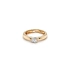 Nhẫn đính hôn bằng vàng với đá zircon