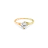 Nhẫn đính hôn bằng vàng với đá zircon