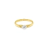 Nhẫn đính hôn bằng vàng với đá zircon
