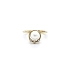 Nhẫn vàng đính ngọc trai và đá zircon