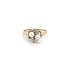 Nhẫn vàng đính ngọc trai và đá zircon