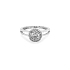 Nhẫn đính hôn bằng vàng với đá zircon