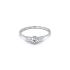 Nhẫn đính hôn bằng vàng trắng và zircon
