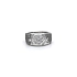 Nhẫn vàng trắng đính đá zircon trắng