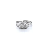 Nhẫn vàng trắng đính đá zircon trắng