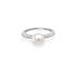 Nhẫn vàng đính ngọc trai và đá zircon