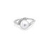 Nhẫn vàng đính ngọc trai và đá zircon