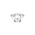 Nhẫn vàng đính ngọc trai và đá zircon