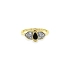 Nhẫn vàng đính đá zircon màu