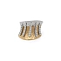 Nhẫn kết hợp vàng và zirconia