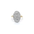 Nhẫn nữ đính đá zircon làm từ vàng kết hợp