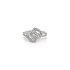 Nhẫn kết hợp vàng và zirconia