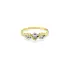 Nhẫn vàng đính đá zircon làm từ vàng kết hợp