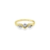 Nhẫn vàng đính đá zircon làm từ vàng kết hợp