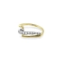 Nhẫn vàng đính đá zircon làm từ vàng kết hợp