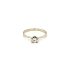 Nhẫn đính hôn bằng vàng với đá zircon