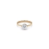 Nhẫn đính hôn bằng vàng với đá zircon