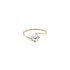 Nhẫn đính hôn bằng vàng với đá zircon