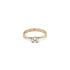 Nhẫn đính hôn bằng vàng với đá zircon