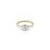 Nhẫn đính hôn bằng vàng với đá zircon