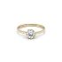 Nhẫn đính hôn bằng vàng với đá zircon