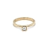 Nhẫn đính hôn bằng vàng với đá zircon