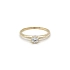 Nhẫn đính hôn bằng vàng với đá zircon