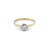 Nhẫn đính hôn với đá zircon làm từ vàng kết hợp