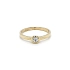 Nhẫn đính hôn bằng vàng với đá zircon