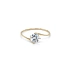 Nhẫn đính hôn bằng vàng với đá zircon