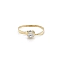 Nhẫn đính hôn bằng vàng với đá zircon