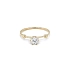 Nhẫn đính hôn bằng vàng với đá zircon