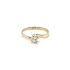 Nhẫn đính hôn bằng vàng với đá zircon