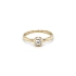 Nhẫn đính hôn bằng vàng với đá zircon