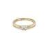 Nhẫn đính hôn bằng vàng với đá zircon