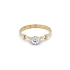 Nhẫn đính hôn bằng vàng với đá zircon
