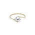 Nhẫn răng zircon vàng