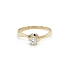 Nhẫn đính hôn bằng vàng với đá zircon