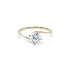 Nhẫn đính hôn bằng vàng với đá zircon