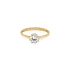 Nhẫn đính hôn bằng vàng với đá zircon