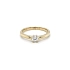 Nhẫn đính hôn bằng vàng với đá zircon