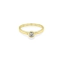 Nhẫn đính hôn bằng vàng với đá zircon
