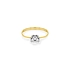 Nhẫn đính hôn bằng vàng với đá zircon
